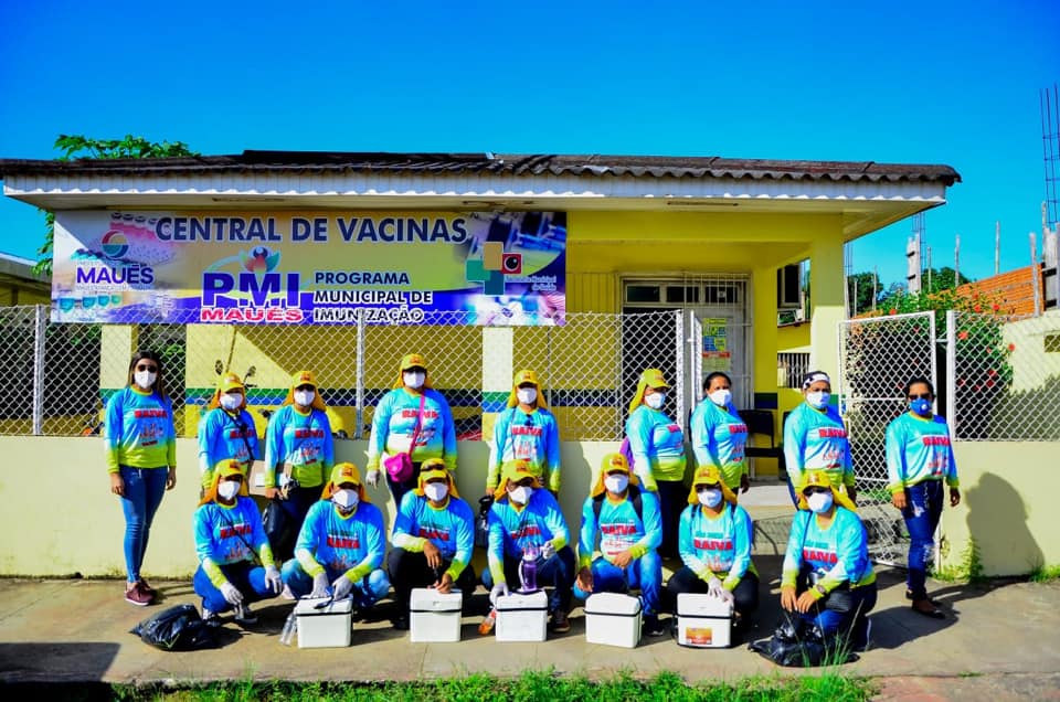 Equipe de Vacinação da Prefeitura de Maués